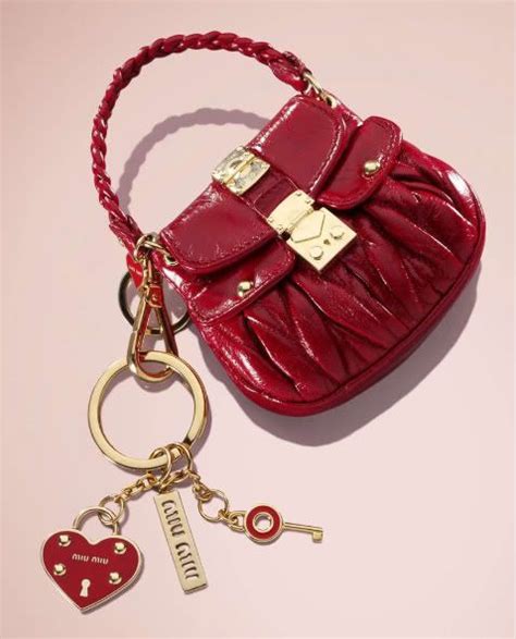 miu miu bag keychain